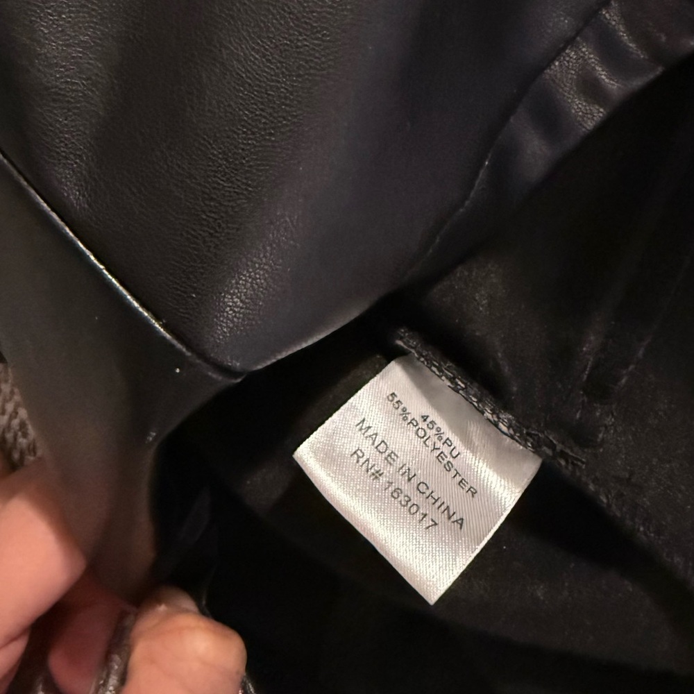 COPY - Princess Polly Black Vegan Leather Vest - Picture 3 of 3